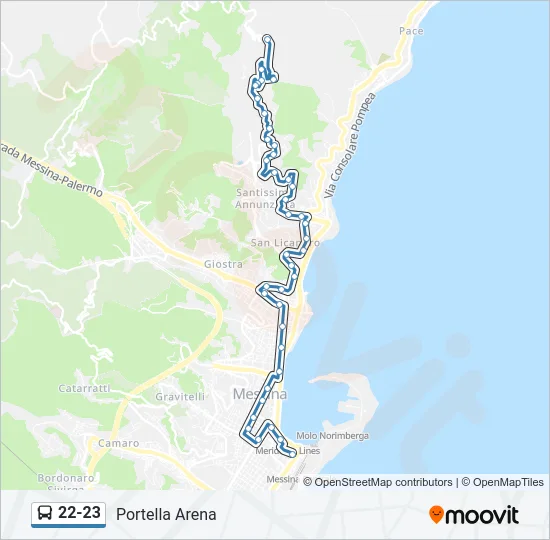 22-23 Bus Line Map