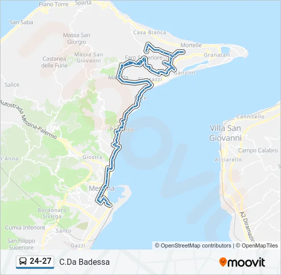 24-27 Bus Line Map