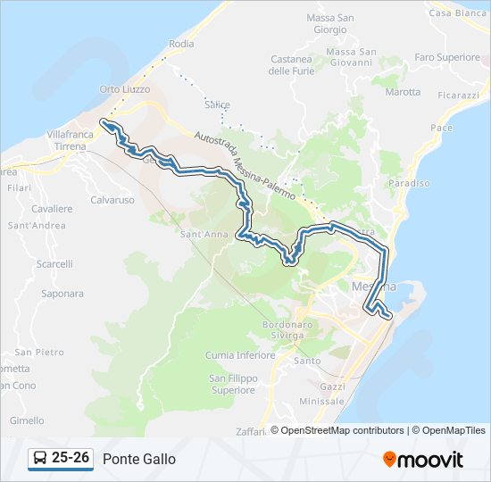 25-26 bus Line Map