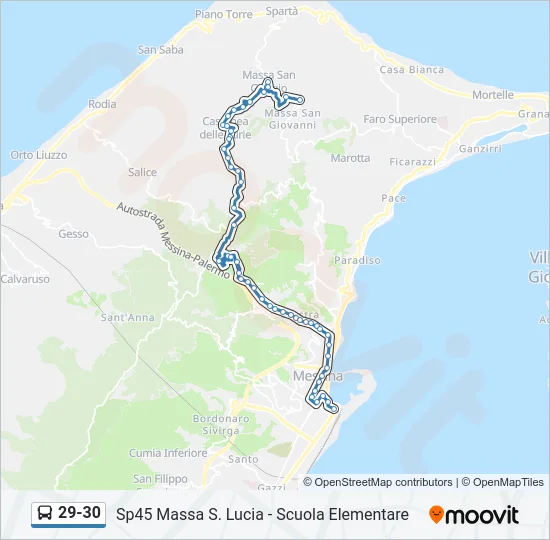 29-30 Bus Line Map