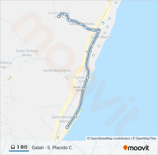 3 BIS Bus Line Map