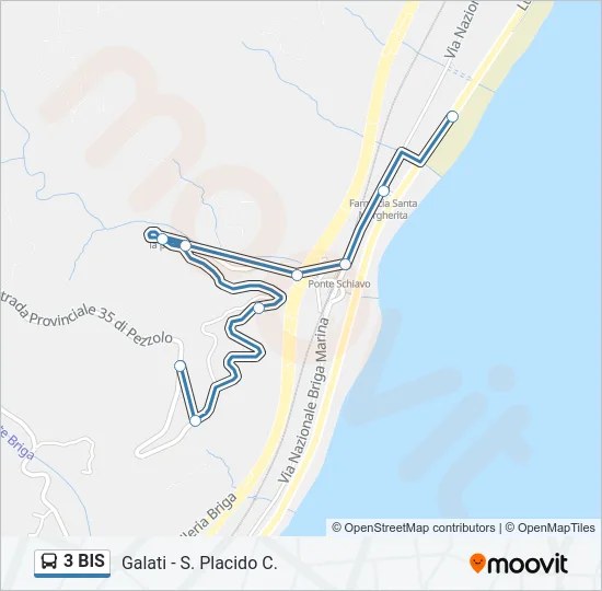 3 BIS Bus Line Map