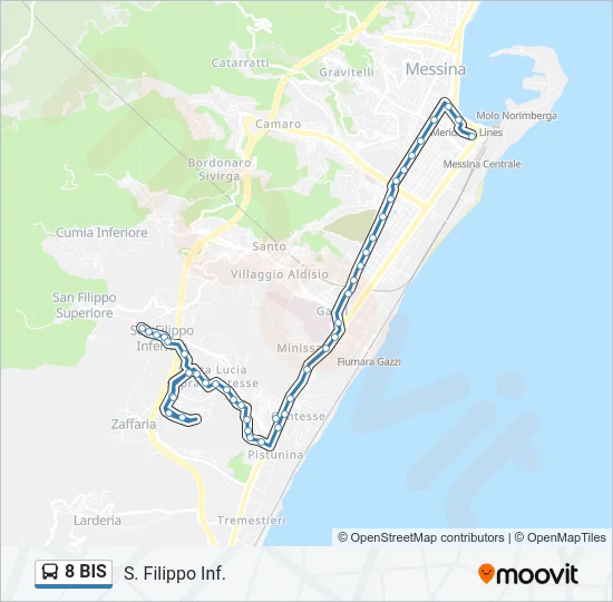 8 BIS Bus Line Map
