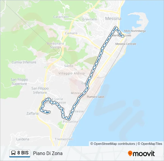 8 BIS Bus Line Map