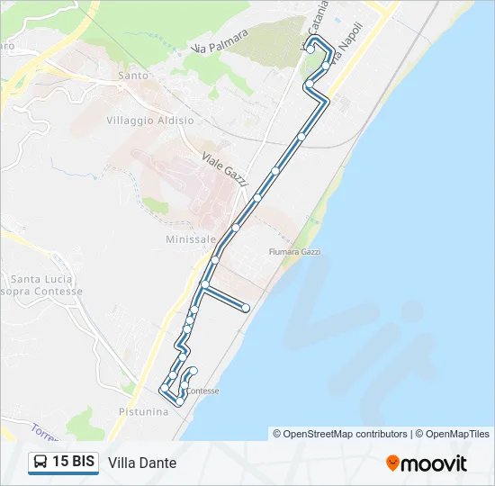 15 BIS Bus Line Map