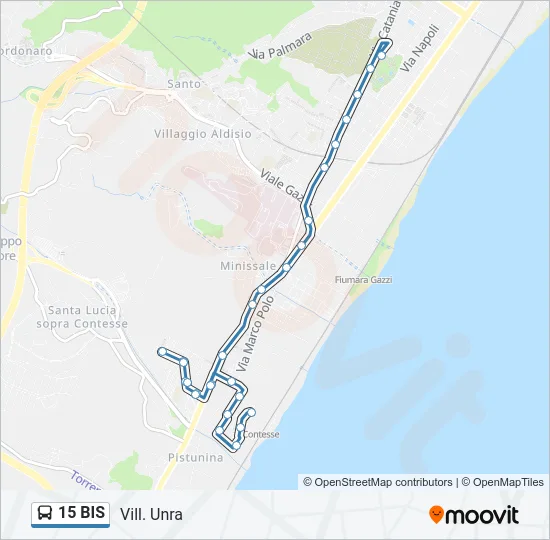 15 BIS Bus Line Map