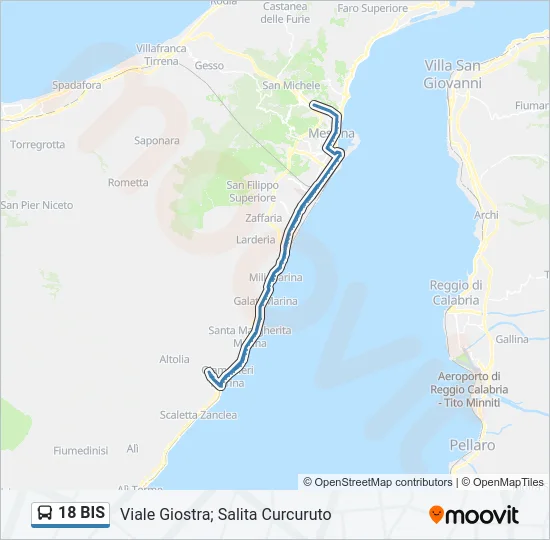 18 BIS Bus Line Map