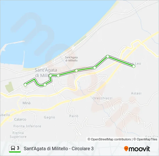 3 Bus Line Map