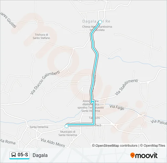 05-S Bus Line Map