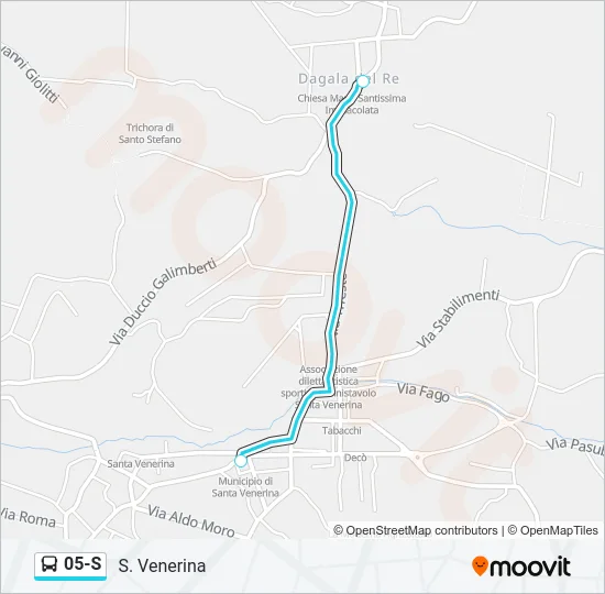 05-S Bus Line Map
