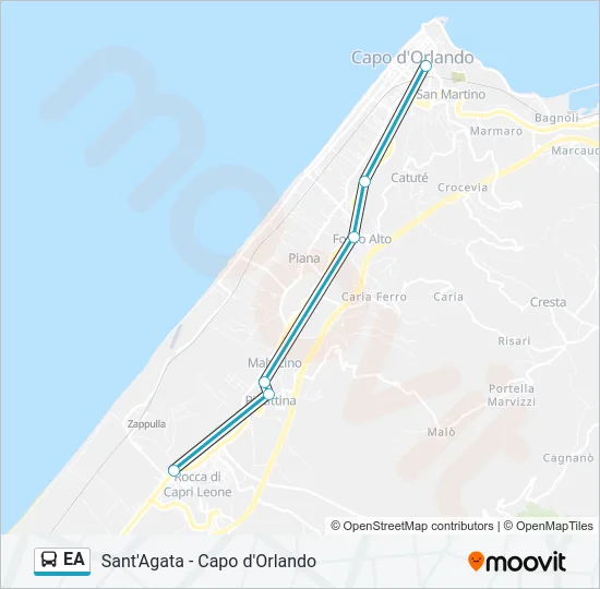 EA Bus Line Map