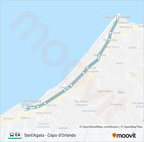 EA Bus Line Map