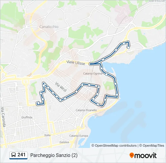 241 Bus Line Map
