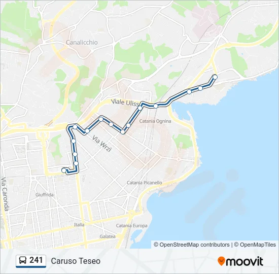 241 Bus Line Map