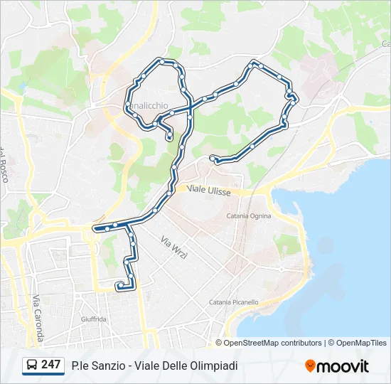 247 Bus Line Map