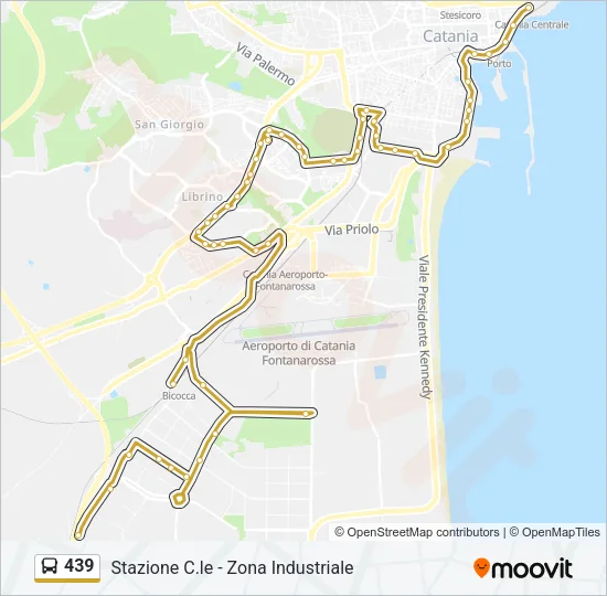 439 Bus Line Map