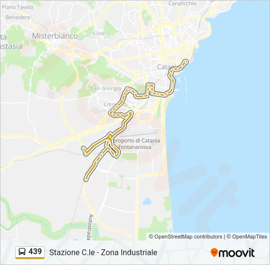 439 Bus Line Map