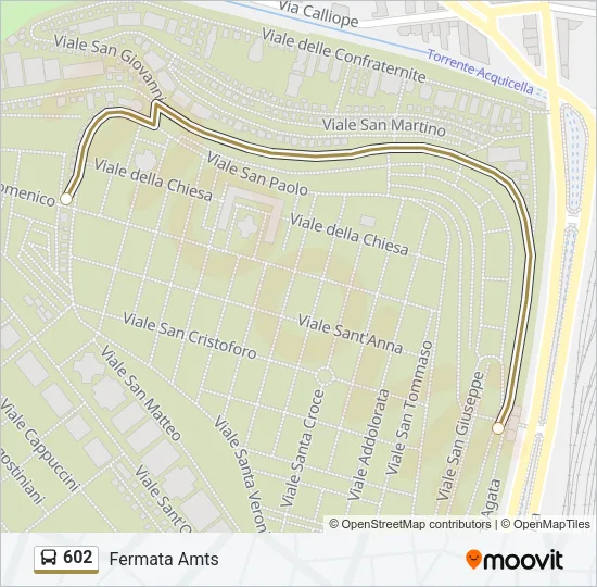 602 Bus Line Map