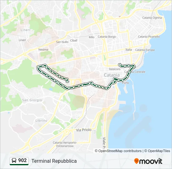 902 Bus Line Map