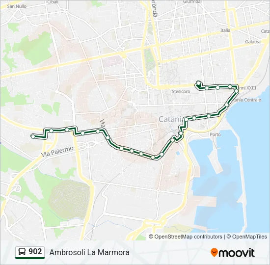 902 Bus Line Map