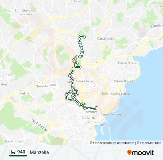940 Bus Line Map