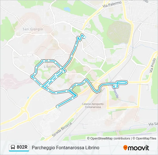 802R Bus Line Map