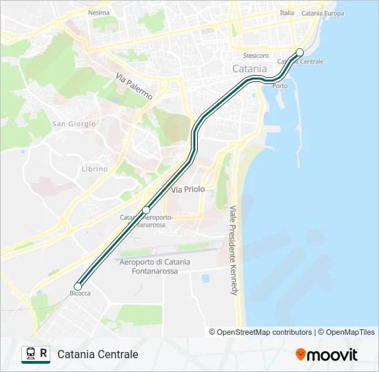 R Train Line Map
