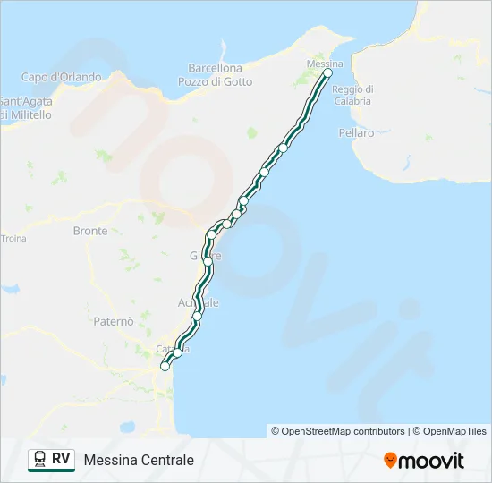 RV Train Line Map