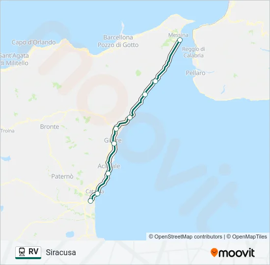 RV Train Line Map