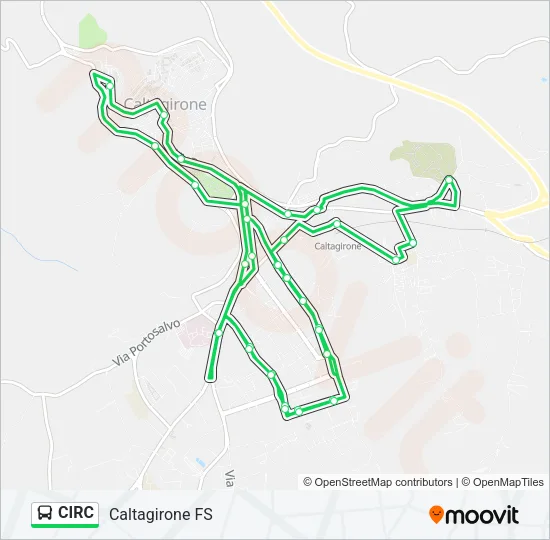 CIRC Bus Line Map