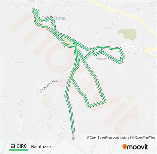 CIRC Bus Line Map