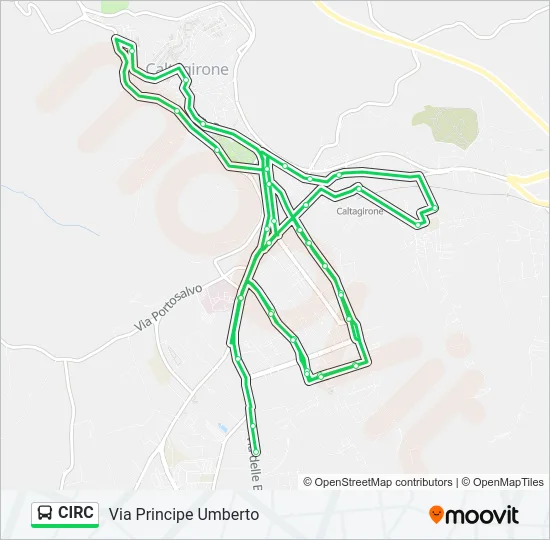 CIRC Bus Line Map