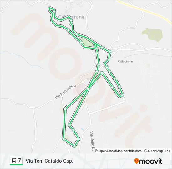 7 Bus Line Map
