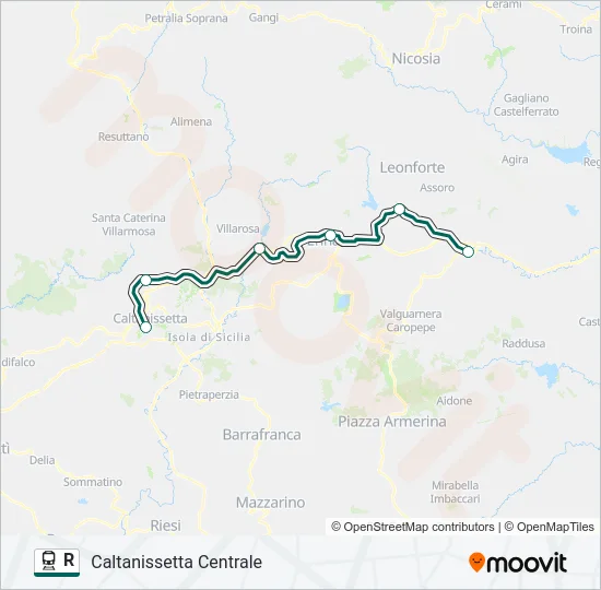 R Train Line Map