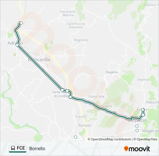 FCE Bus Line Map