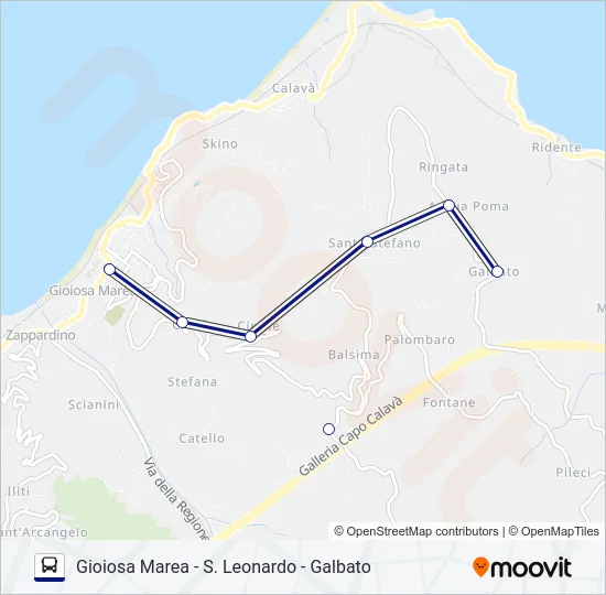 MAGISTRO Bus Line Map