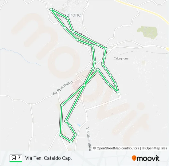 7 Bus Line Map