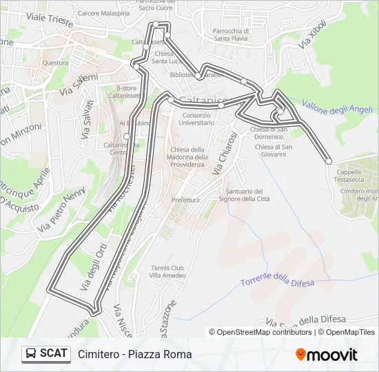 SCAT Bus Line Map