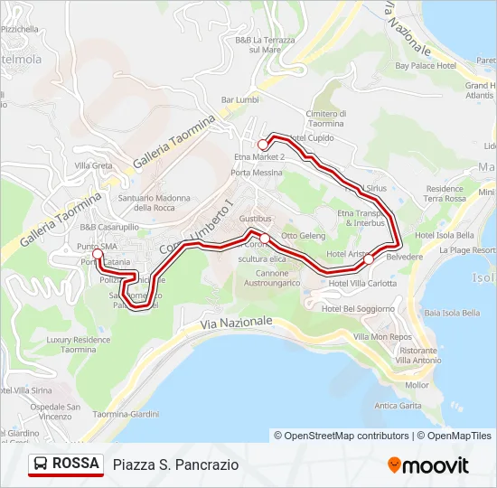 ROSSA Bus Line Map