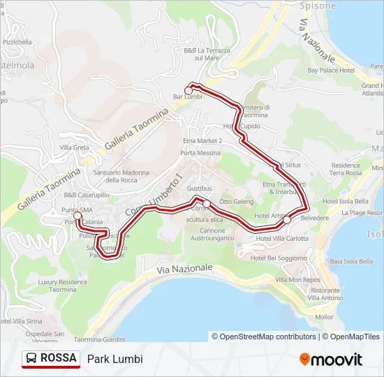 ROSSA Bus Line Map