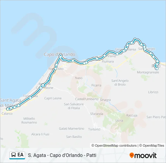 EA Bus Line Map