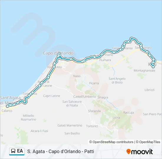 EA Bus Line Map