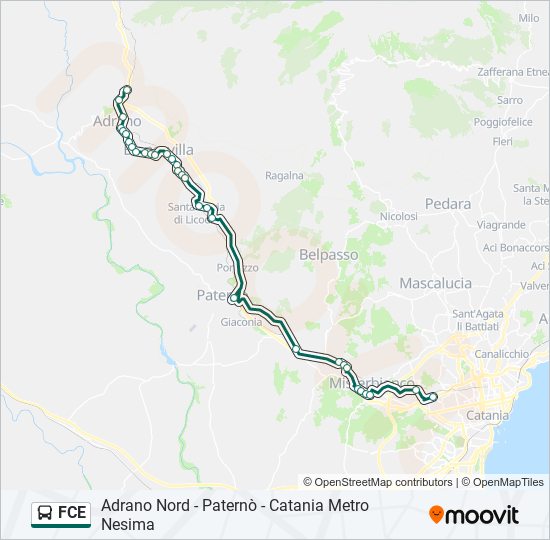 FCE Bus Line Map
