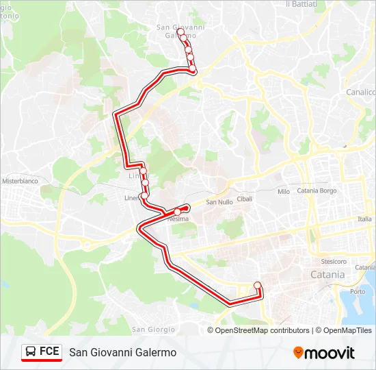 FCE Bus Line Map