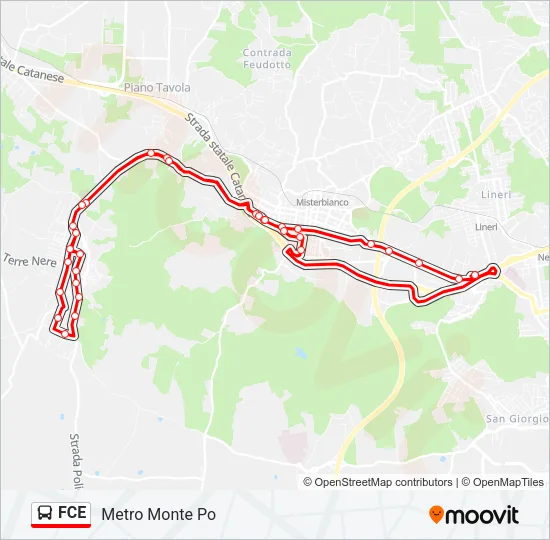 FCE Bus Line Map