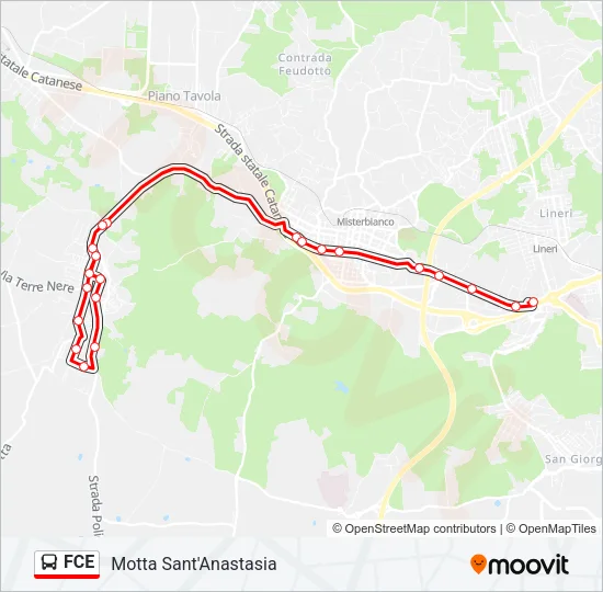 FCE Bus Line Map