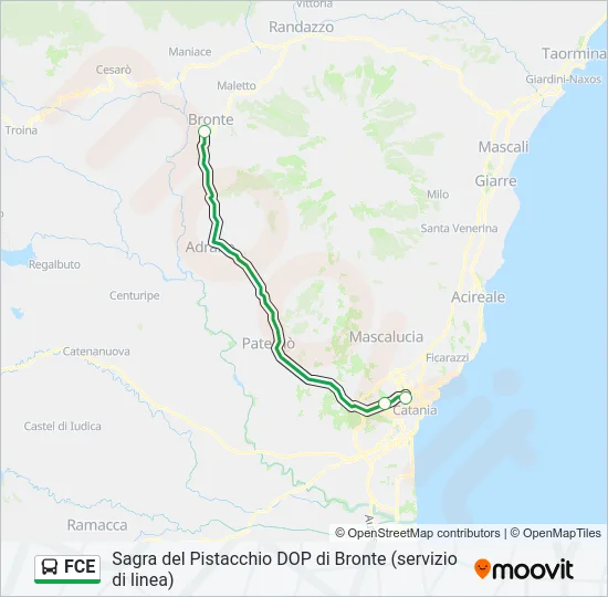 FCE Bus Line Map