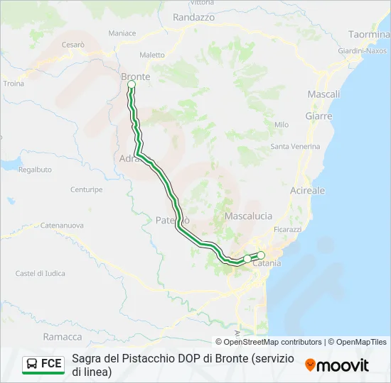 FCE Bus Line Map