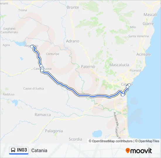 IN03 Bus Line Map