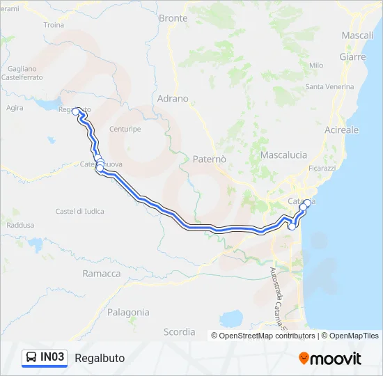 IN03 Bus Line Map